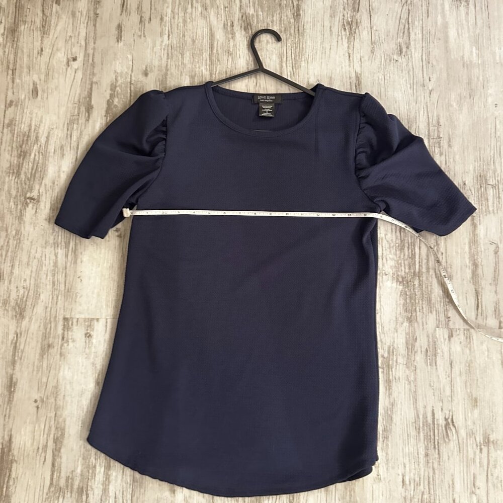 Crew neck top Navy Blue